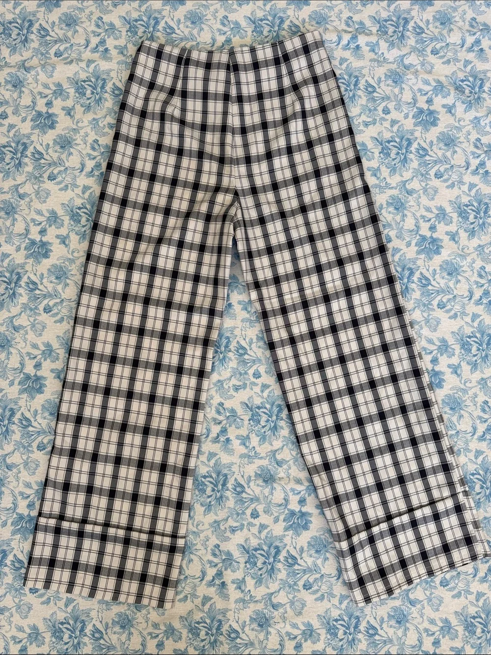 Princess Polly Plaid Checkered Pants Side Zipper Size 6
